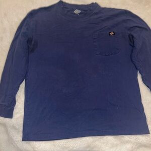 Dickies Men's Navy Long Sleeve Tee
